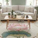 tapis fleur lotus